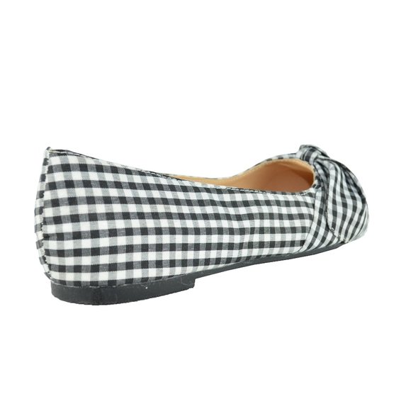 BLACK/WHITE FLAT BALLET - Picture 3 of 4